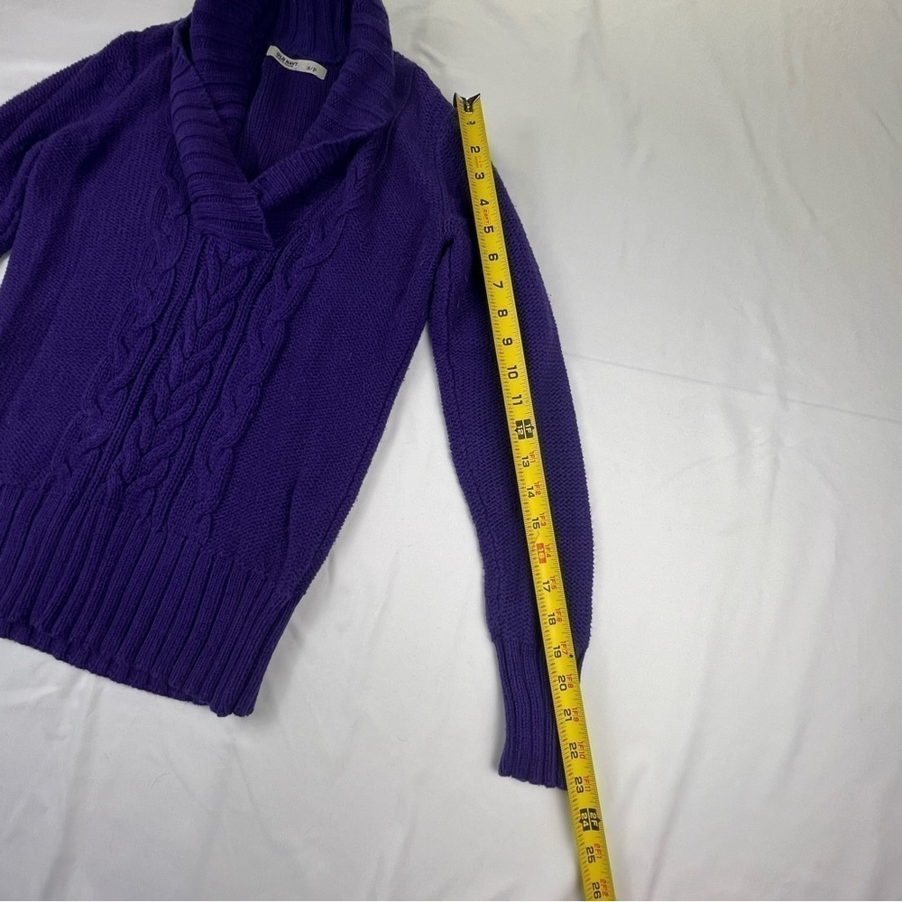 Old Navy - Women’s Small Cowl Neck Sweater - Purple - Picture 4 of 9